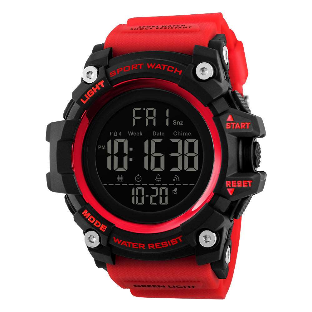 Skmei 1384 Original Luxury Men Wrist Watch Waterproof LED Electronic Digital Male Watch Countdown Stopwatch Sport Watch Mens Watches