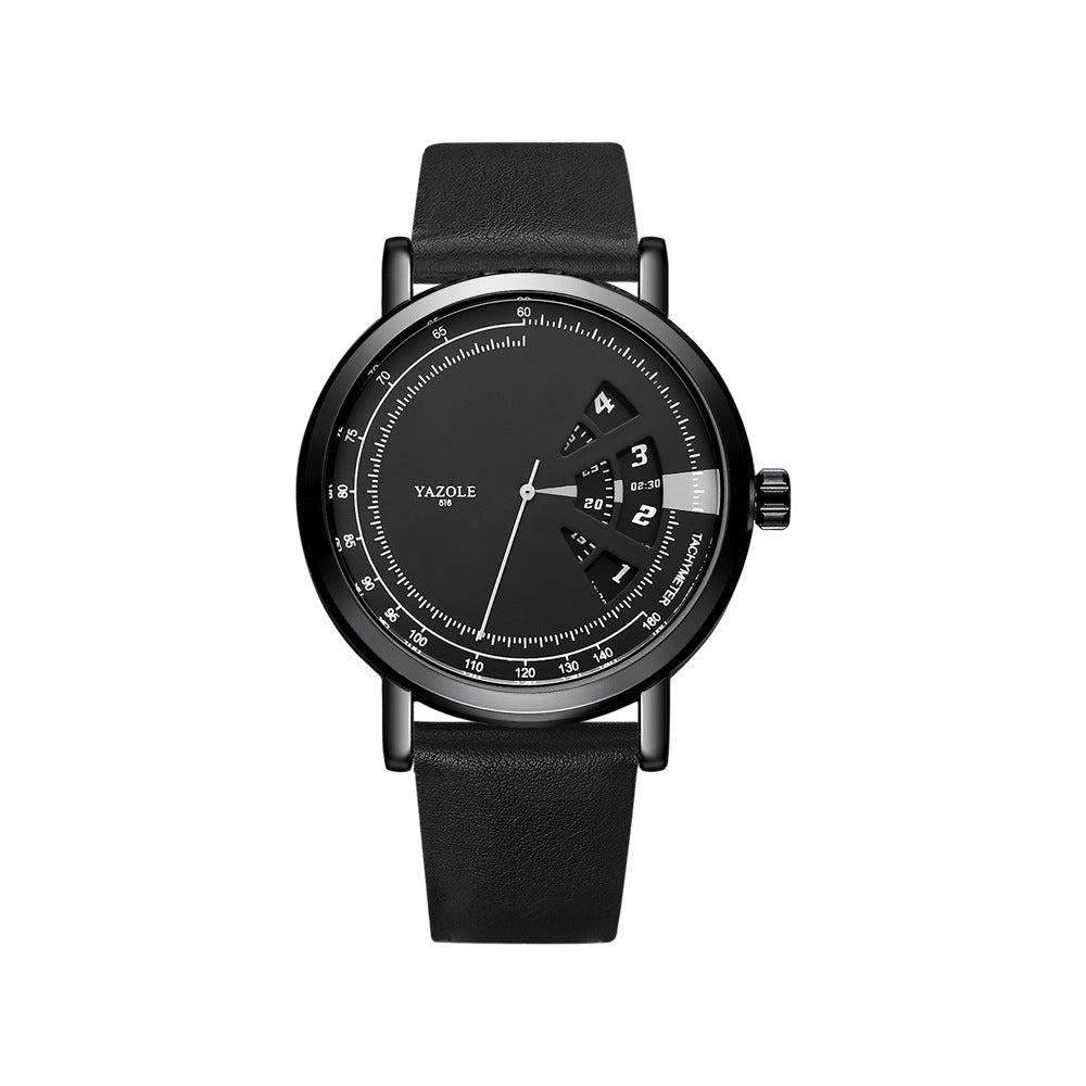 Yazole Watch Men's Turntable Waterproof Men's Watch Quartz Watch Men's Watch - Skmeico