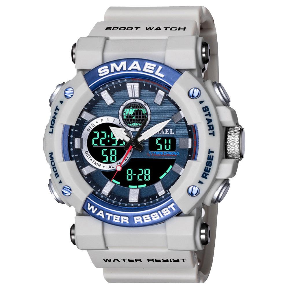 SMAEL Multifunctional Waterproof Analog Digital Watch For Men 8048