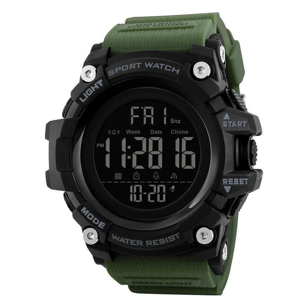 Skmei 1384 Original Luxury Men Wrist Watch Waterproof LED Electronic Digital Male Watch Countdown Stopwatch Sport Watch Mens Watches Skmei