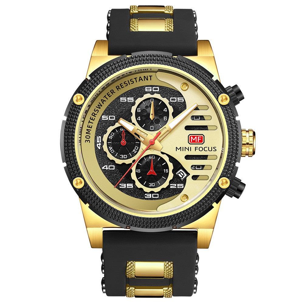 Mini Focus Men's Multifunctional Quartz Watch Sports Watch Mf0246G
