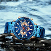 BINBOND Tactical Waterproof Watch Timing Multi-Pointer Quartz Watch