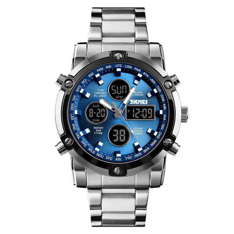 Skmei 1389 Original Analog Digital Watch Men's dual movement watch