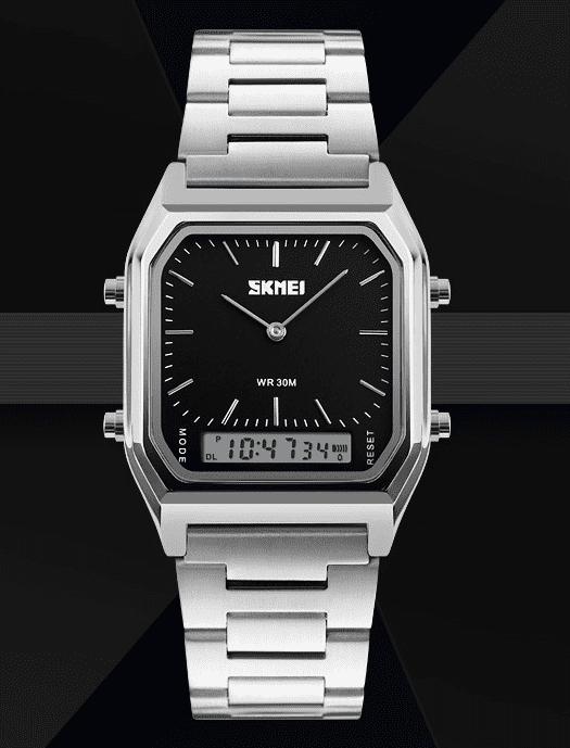 Skmei Analog Digital Classic Steel Watch For Men & Women 1220 Original