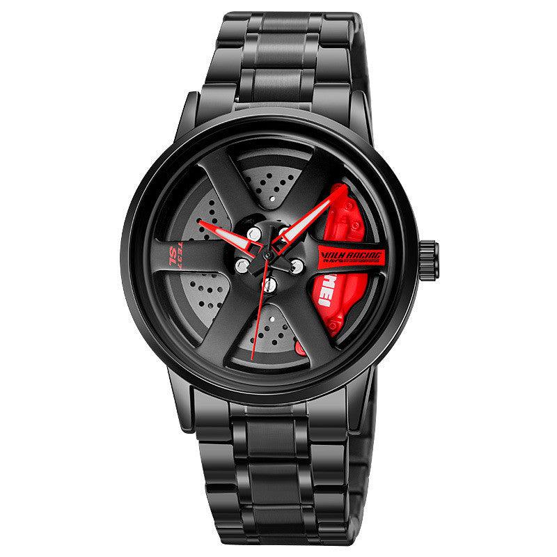 Spinning Gyro Watch Car Wheel Watch Tencel – Jvkart.in