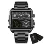 BOAMIGO Analog Digital Luxury Steel Large Dial Watch For Men - Skmeico