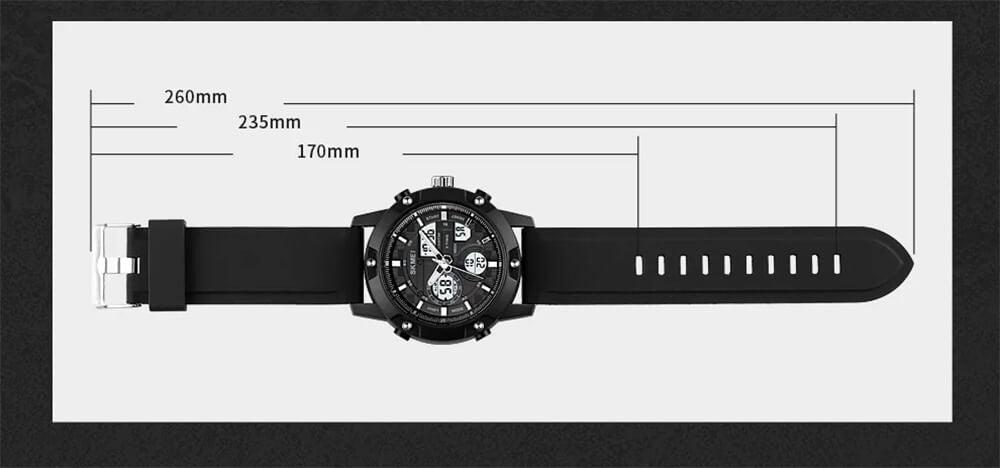 Skmei 1757 Original Multi Function Analog Digital Watch For MEN - Skmeico