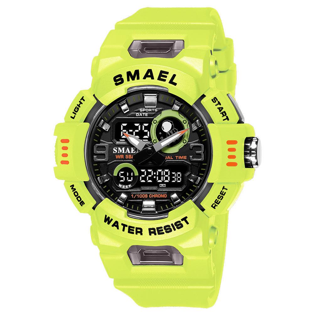 Kid's Digital Watch LED Outdoor Sports 50M Waterproof Watches Boys  Children's Analog Quartz Wristwatch with Alarm - Green : Amazon.in: Watches