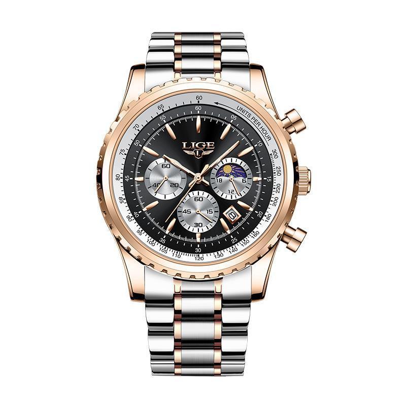 FORSINING Men Automatic Watches Tourbillon Skeleton Watch Moon Phase Wrist  Watch Black Leather Strap : Amazon.in: Fashion