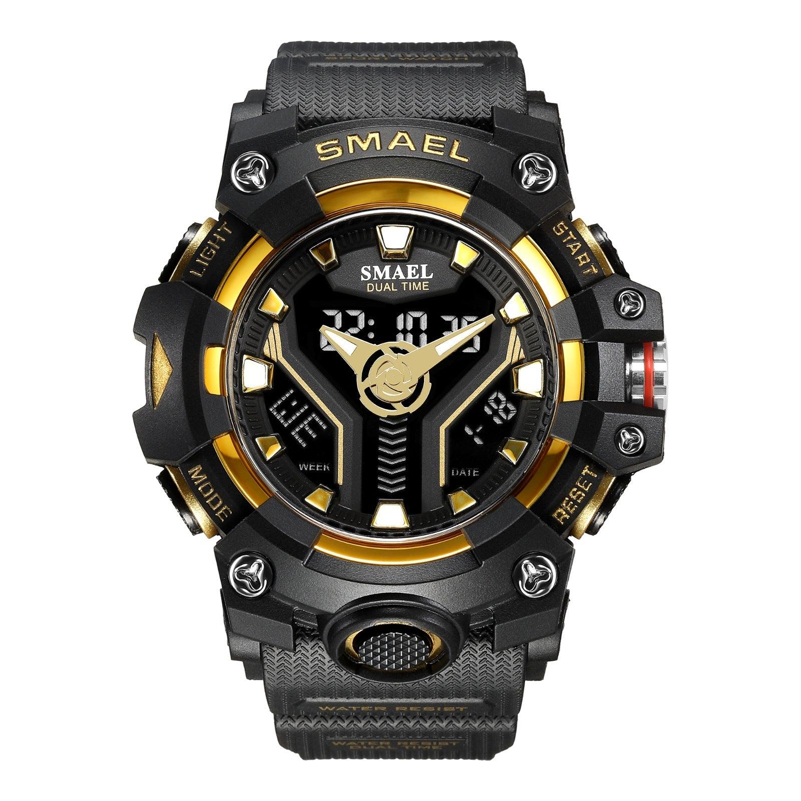 SMAEL 8075 Men's Analog Digital Waterproof Outdoor Multifunctional Watch For men - Skmeico
