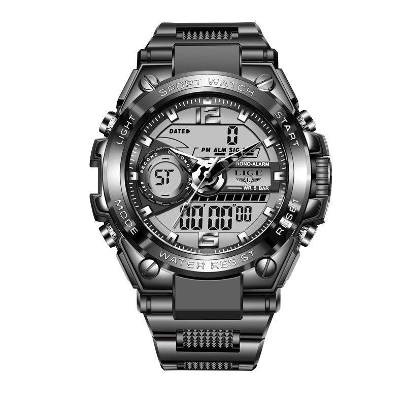 Lige 8922 Analog Digital Quartz Watch Waterproof Watch For Men