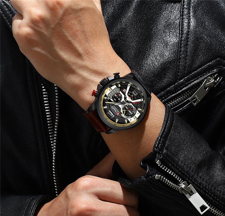 Curren Men's Hot Luxury Chronograph Quartz Wrist Watch For Men 8329