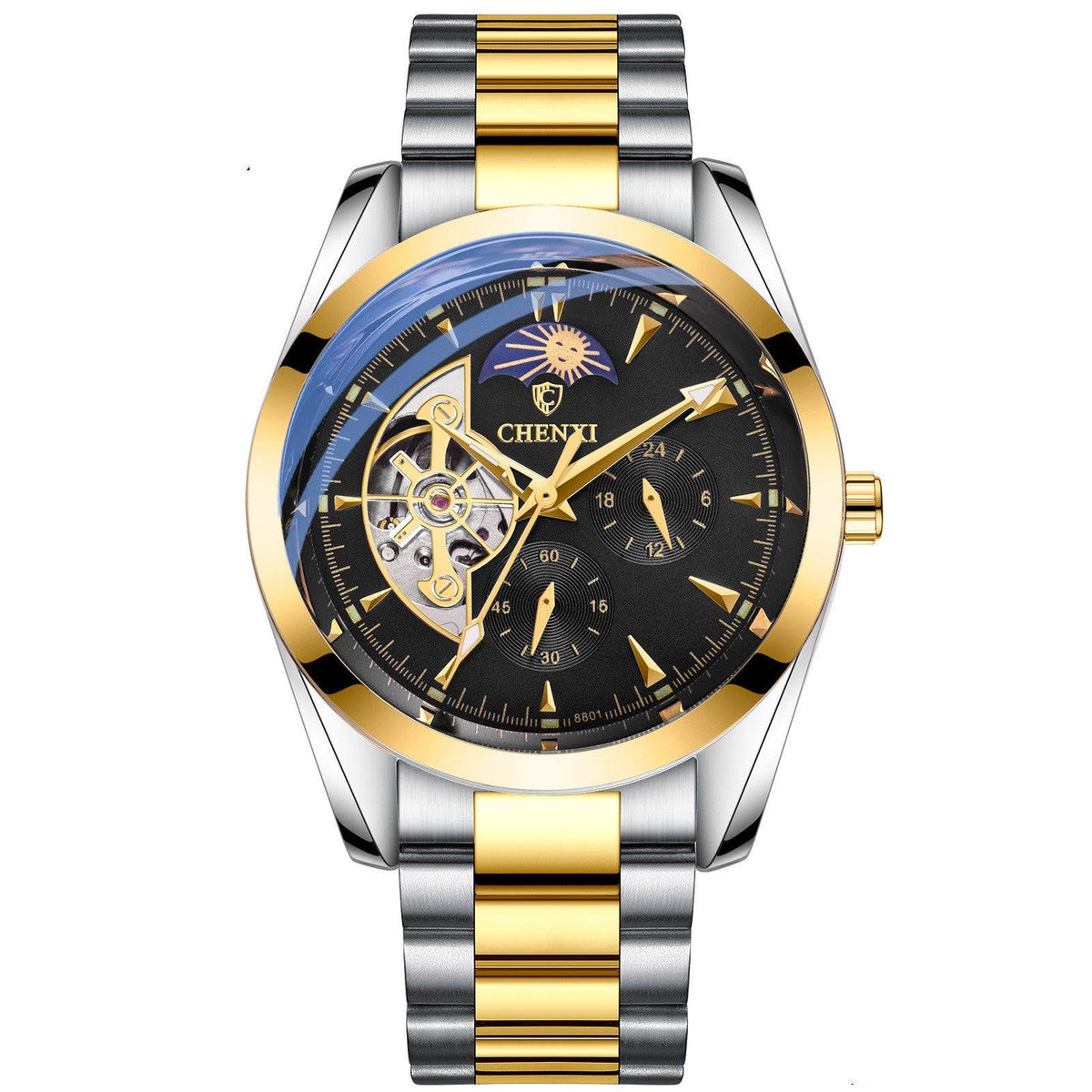 CHENXI Moonphase Automatic Mechanical Watch For Men 8801