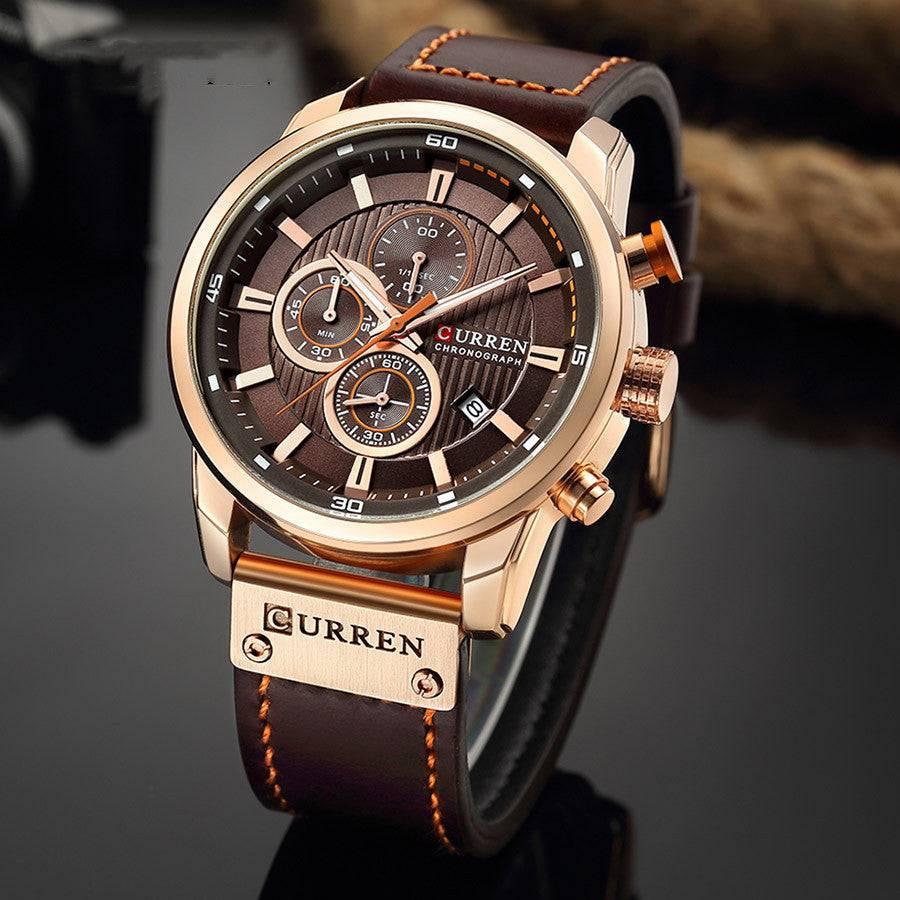 Watches Mens 2021 CURREN Top Brand Luxury Casual Steel Quartz Men's Watch  Business Clock Male Sport Waterproof Date Chronograph