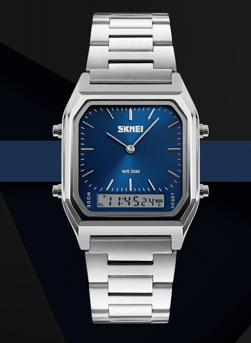 Skmei Analog Digital Classic Steel Watch For Men & Women 1220 Original