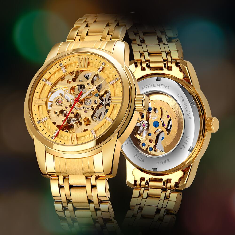 Round Gold Diesel Automatic Watch For Men, For Daily, Size: 46MM at Rs 2500  in Surat