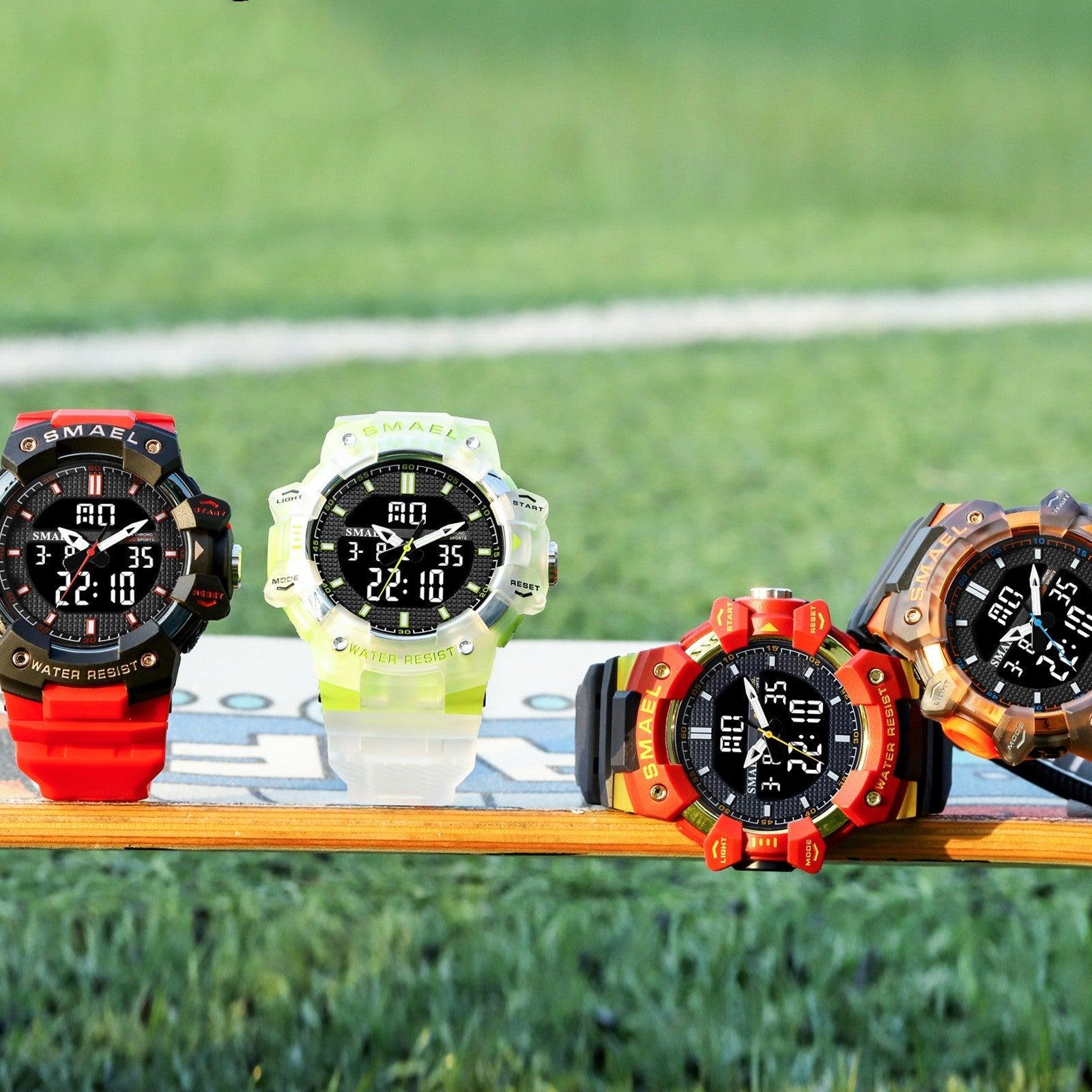 SMAEL Men Quartz Digital Watch Big Dial Sport Watches Alarm Military  Wristwatch | eBay