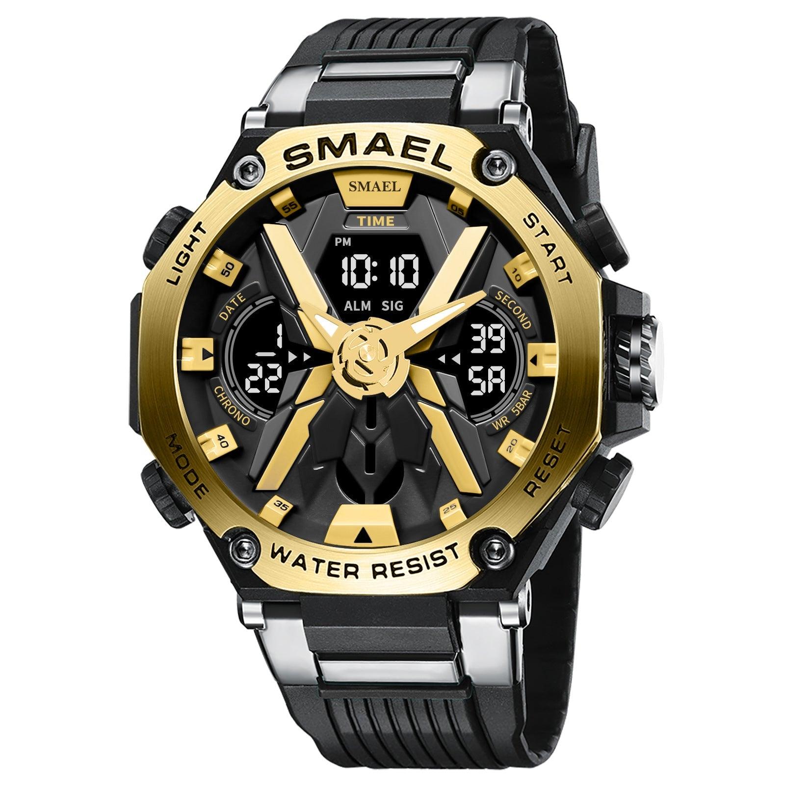 Sport Watches SMAEL Men Watch Military Army 50M Waterproof Auto Date Alarm  Clock 8027 Quartz Wristwatches Digital Light Watch - Walmart.com