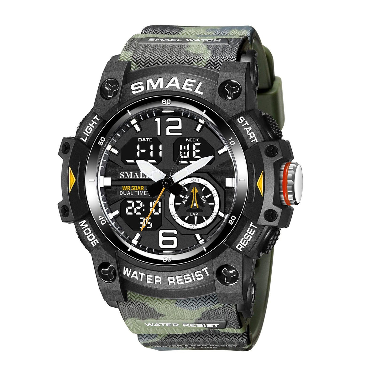 SMAEL Analog Digital Multifunctional Waterproof Watch For Men 8007