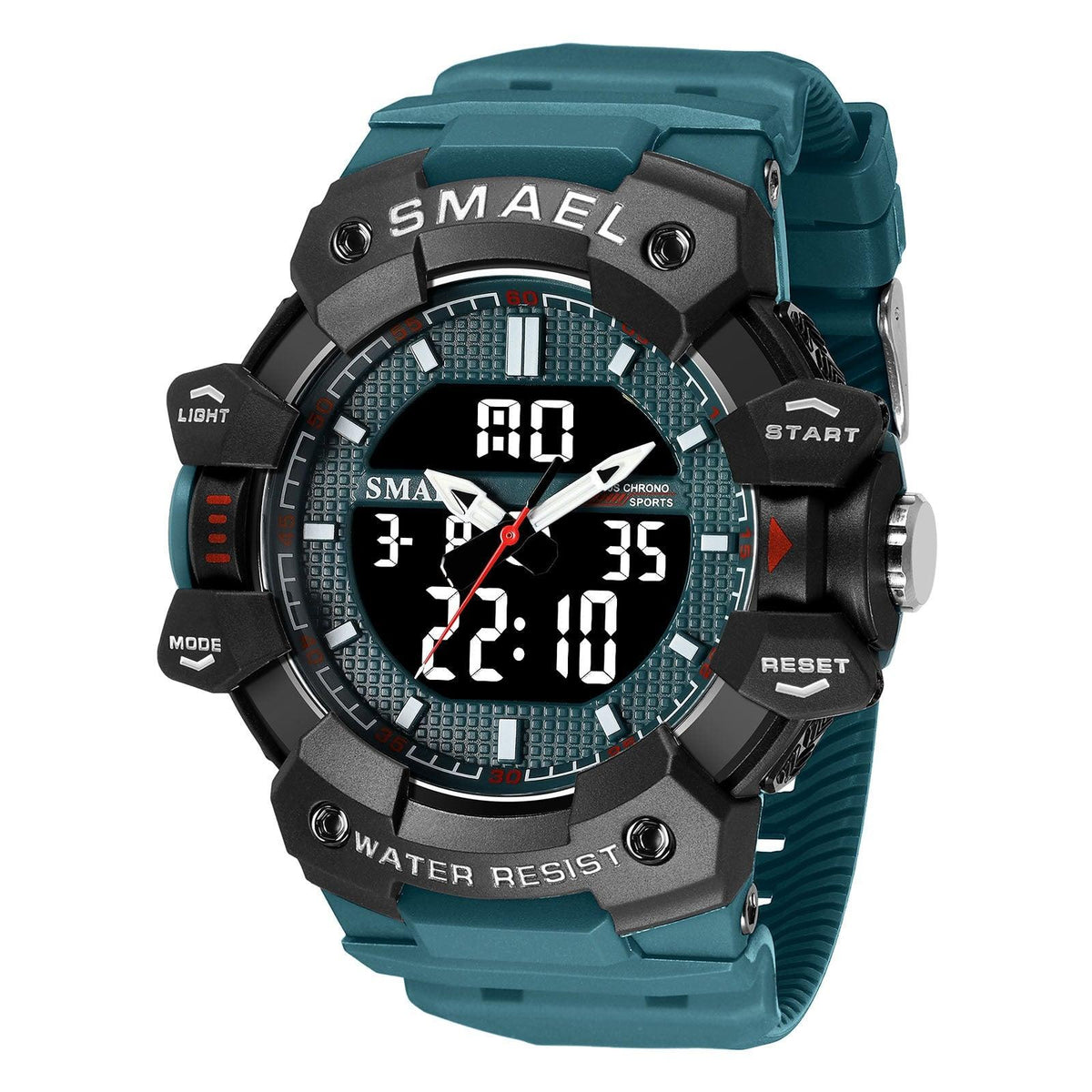SMAEL Analog Digital Waterproof Sports Watch For Men 8080