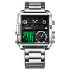 BINBOND Men's Fashion Large Dial Multi-functional Sports Quartz Watch