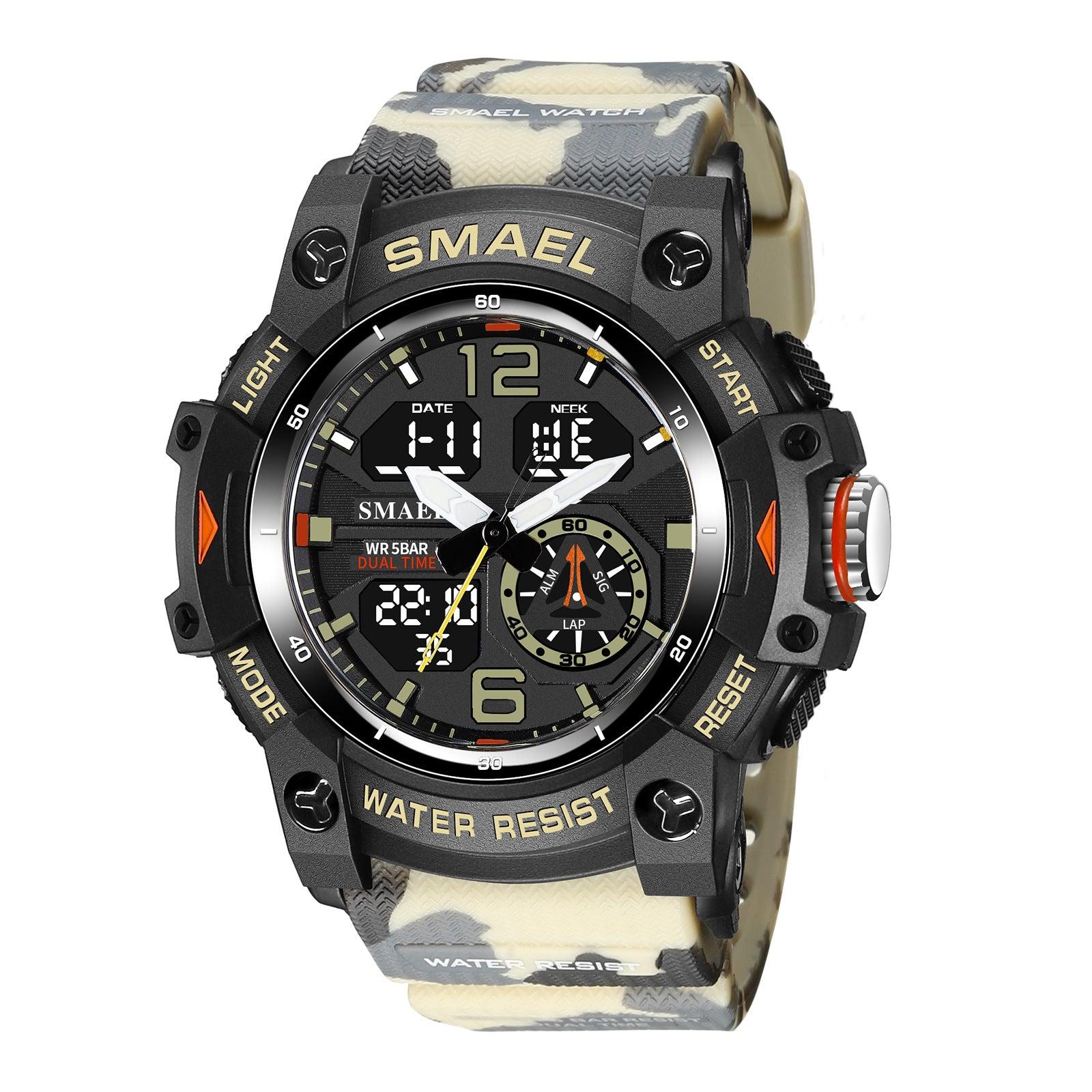 SMAEL Wrist Watch Men's Sport Military Date Waterproof Digital Analog  Quartz S – Full On Cinema
