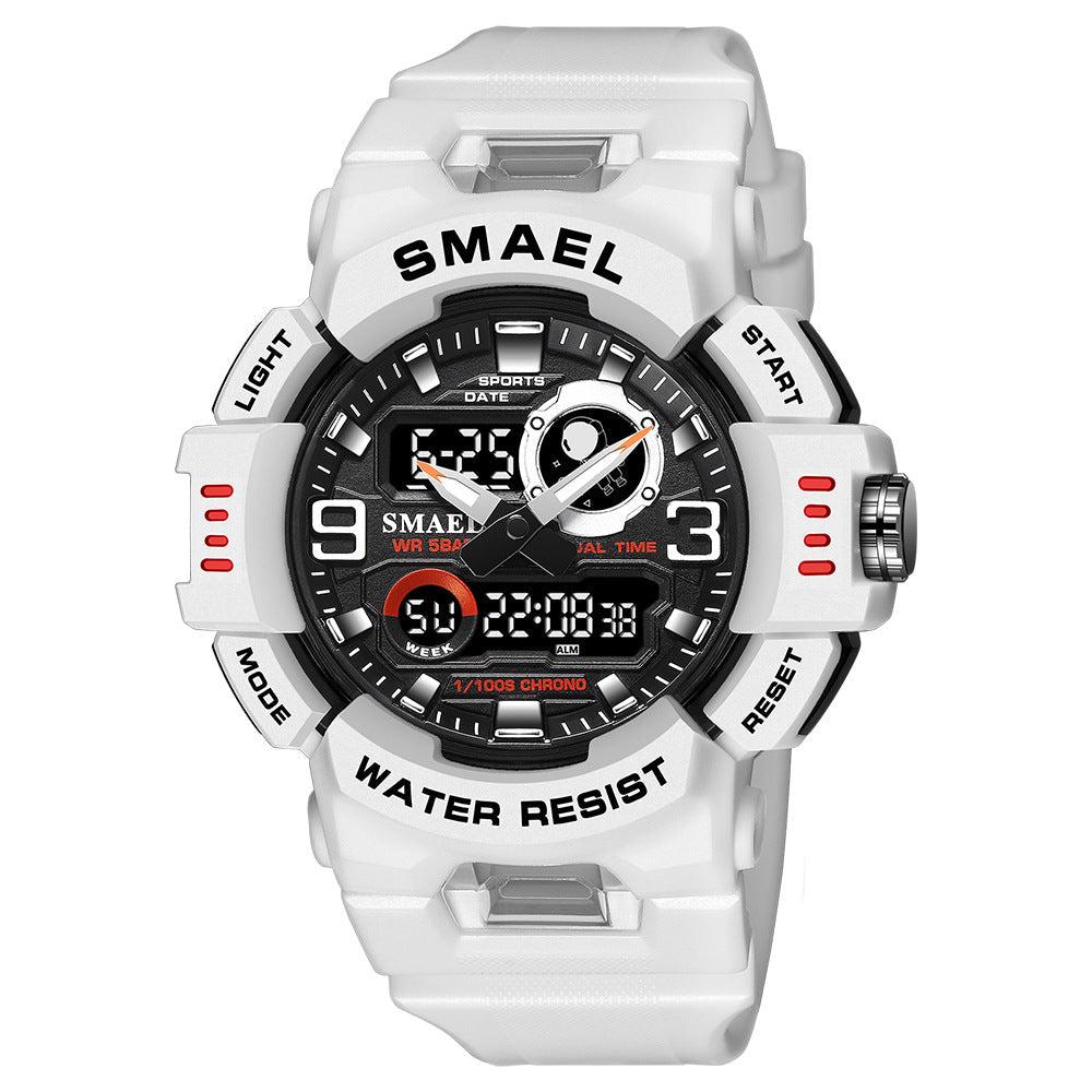 SMAEL New Outdoor Electronic Alarm Sports Watch Double Display Electronic Watch