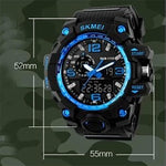 1155 Analog Digital Wrist watch For Men, Boys Yellow Skmei