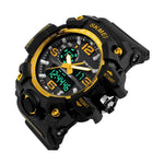 1155 Analog Digital Wrist watch For Men, Boys Yellow Skmei