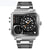 Skmei 1392 Original Multi Time Zone Large Dial Analog Digital Luxury watch for men Skmei