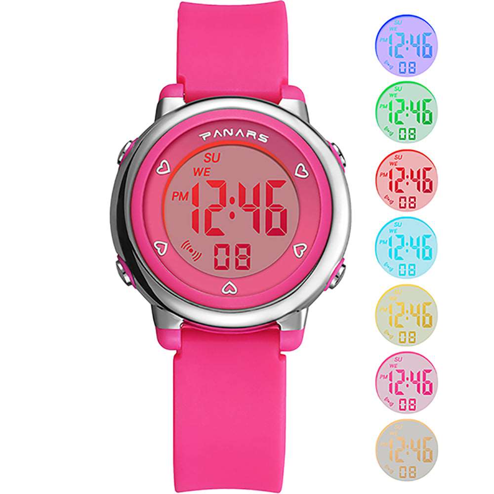 Panars 8211 Digital Small Size Multi Color Light Wrist Watch For Women & Girls Panars