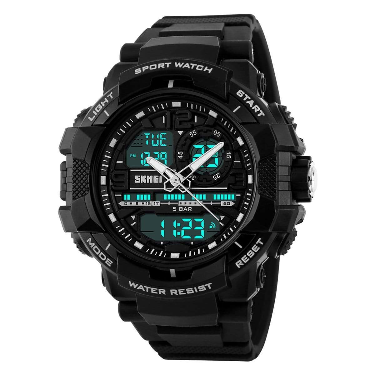 Skmei 1164 Original 3time Analog Digital waterproof sports watch For Men