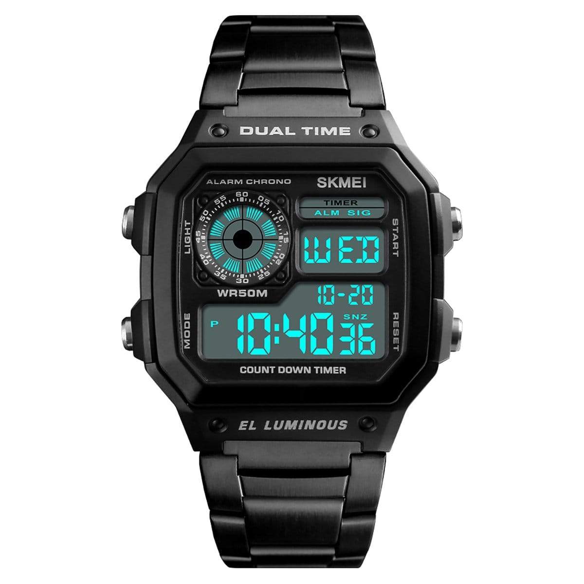PANARS Men's Sport Watch 9023 With Black Band Watches Waterproof & Shock Square  Digital Casual Men Electronic Cock Dropshipping