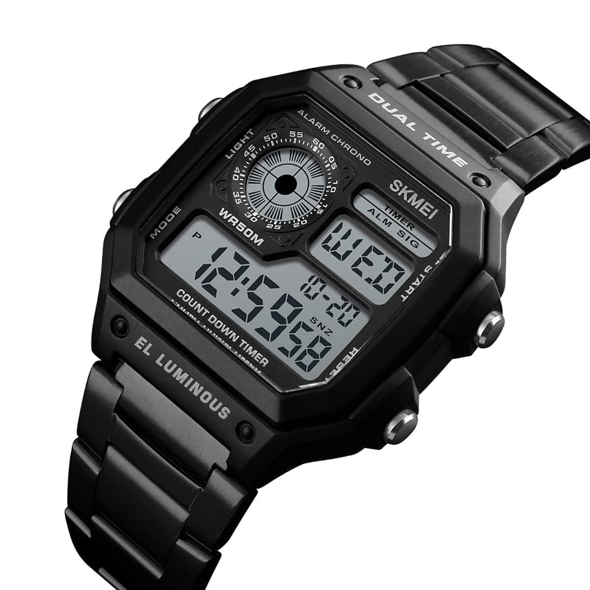 Casio® Mens Square Black Resin Strap Digital Sport Watch W96H-1AVOS, Color:  Black Ecomm - JCPenney