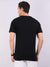 REDpockets Round Neck Black Cotton Graphic Print T-Shirt For Men REDpockets