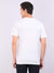REDpockets Round Neck White Cotton Printed TShirt For Men R006 REDpockets