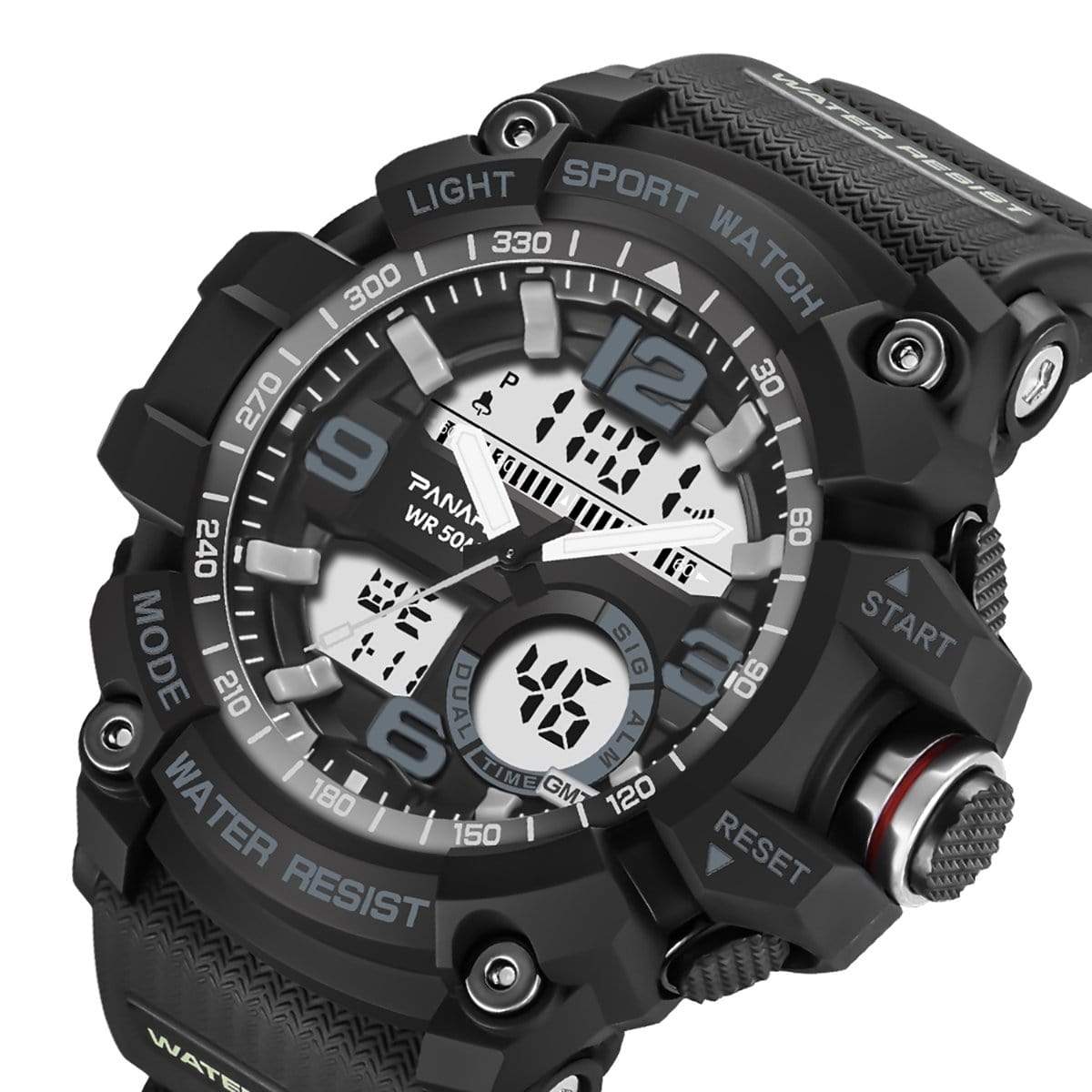 Casio Hunter Watch|5bar Waterproof Digital Watch For Men - Stainless Steel  Military Sports Wristwatch